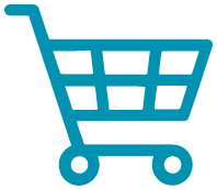 shopping cart icon footer