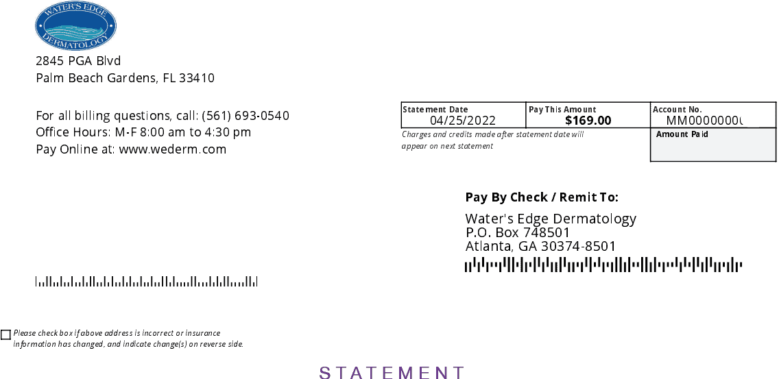 Statement Sample Combined Account Number Only