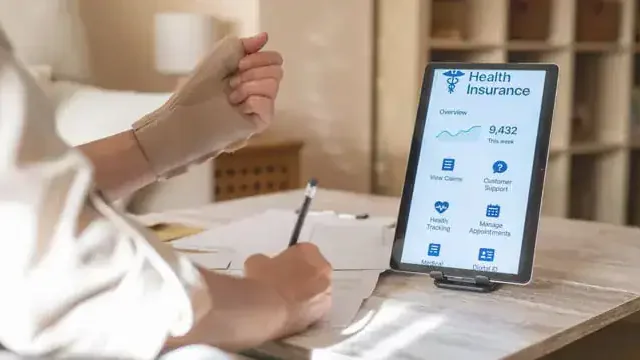 Patient checking into patient portal
