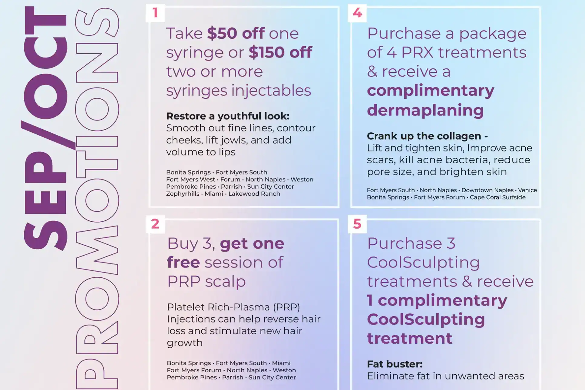smaller version os Sept. Oct monthly promotions flyer