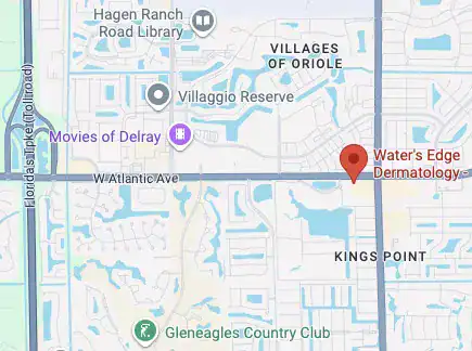 Map showing the location of Delray Beach