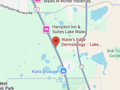 Map showing the location of Lake Wales