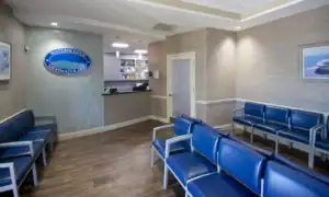 Front office of Port Charlotte office of Water's Edge Dermatology in Florida