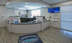Front office of Port St. Lucie Tradition office of Water's Edge Dermatology in Florida
