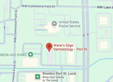 Map showing the location of Port St. Lucie West