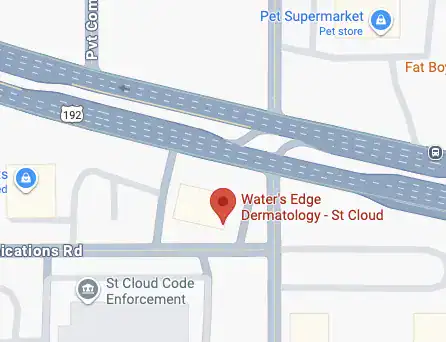 Map showing the location of St. Cloud