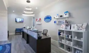 Front office of Titusville office of Water's Edge Dermatology in Florida
