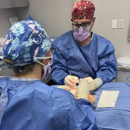 Dr. Giachino in surgery
