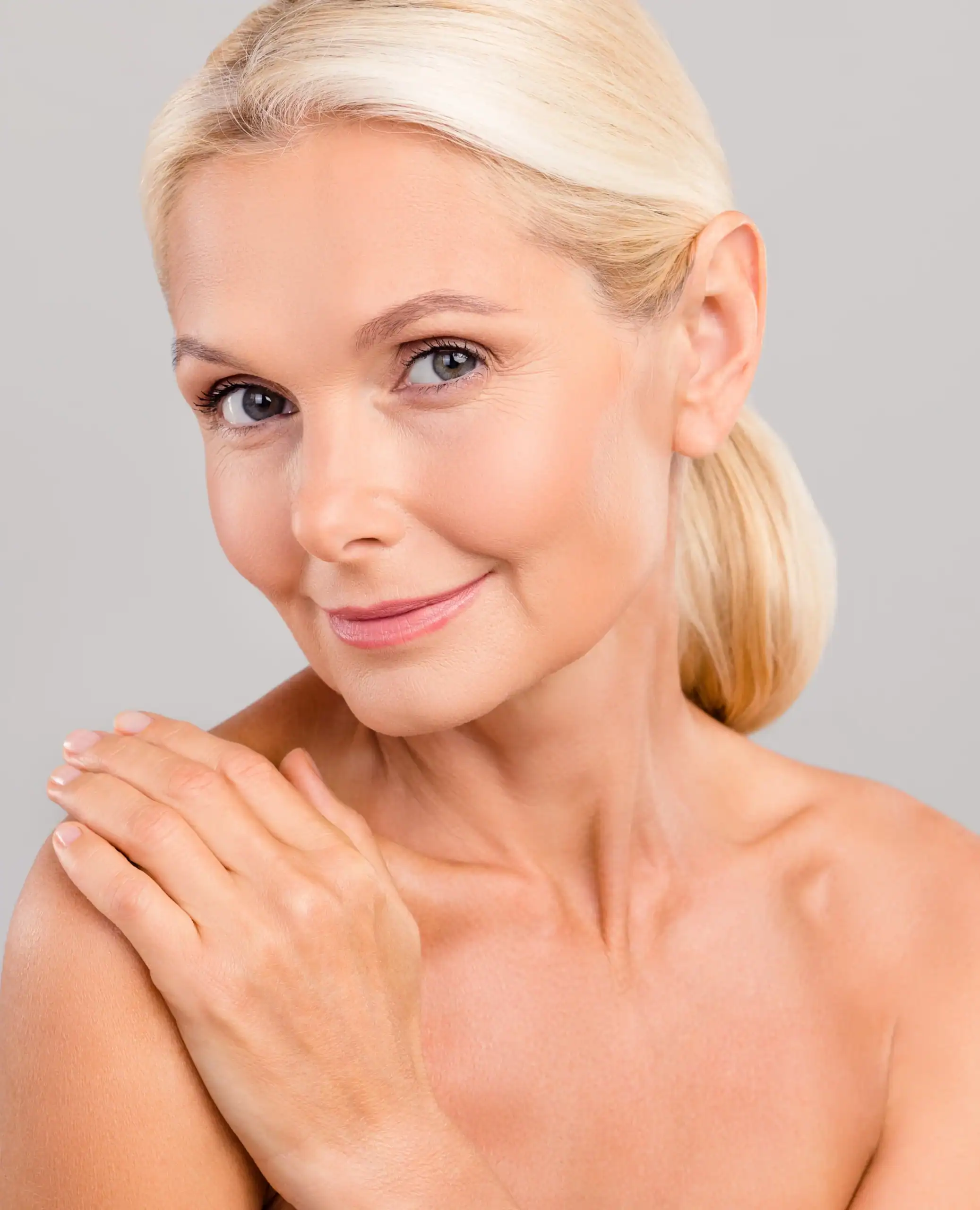 Older woman with great skin