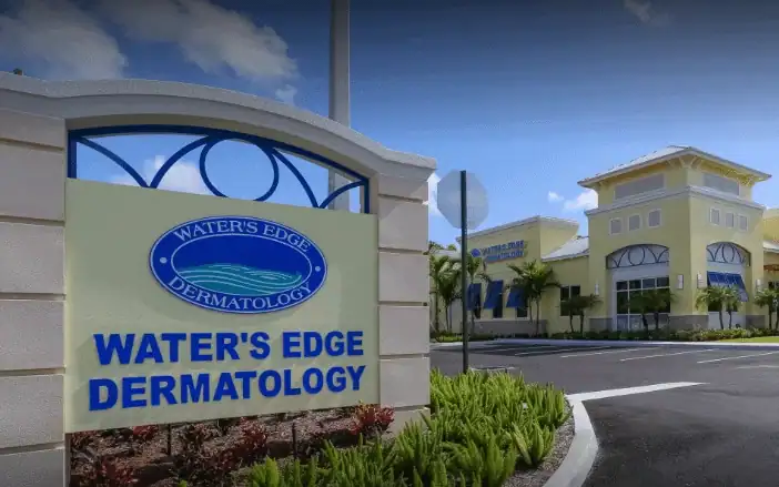 Outside of Water's Edge Dermatology office in Stuart, FL